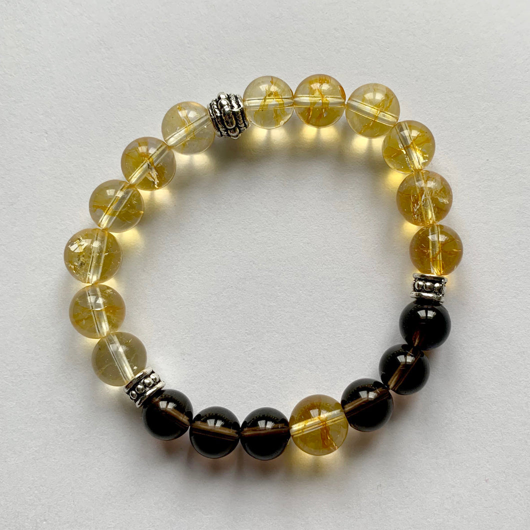 SMOKY QUARTZ & CITRINIE BRACELET