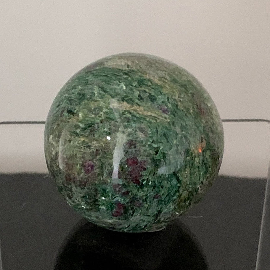 RUBY ZOISITE SPHERE